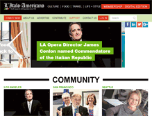 Tablet Screenshot of italoamericano.org